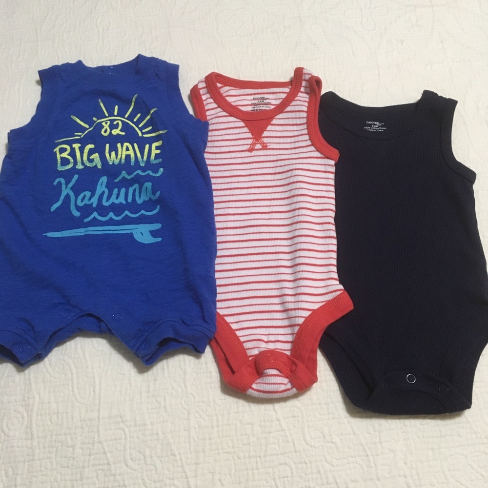 3-6m (5/$20) Summer Romper/Tank Bodysuits
